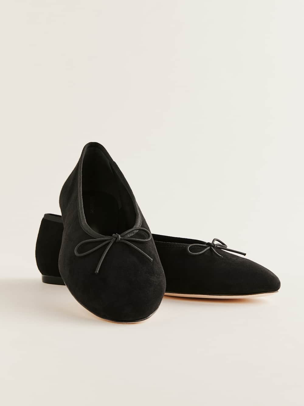 Tina Ballet Flat - Black Suede
