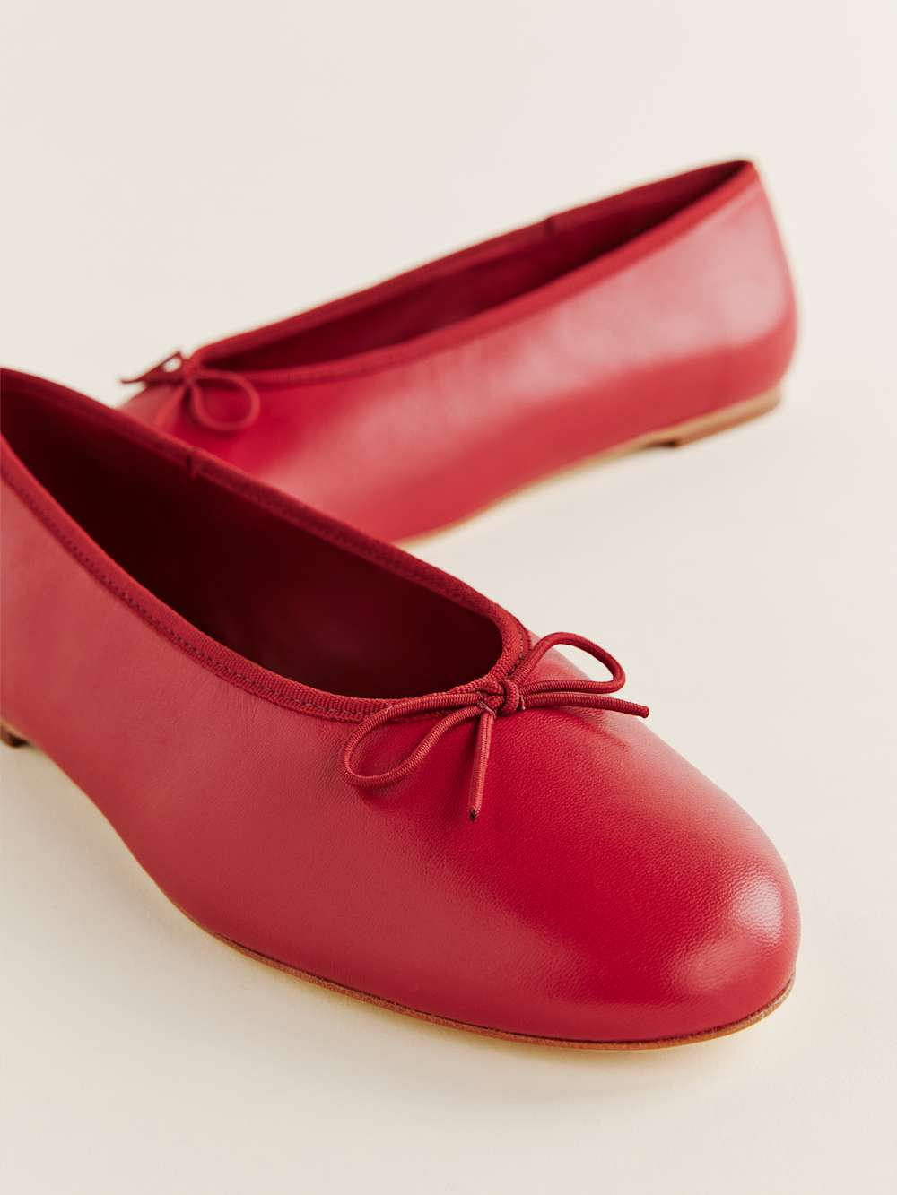 Tina Ballet Flat - Scarlet Leather