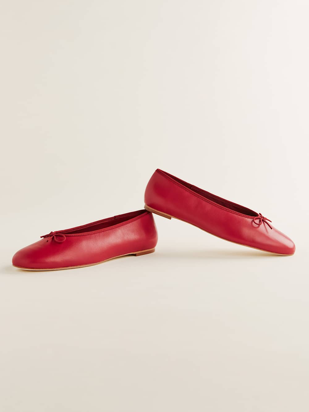 Tina Ballet Flat - Scarlet Leather