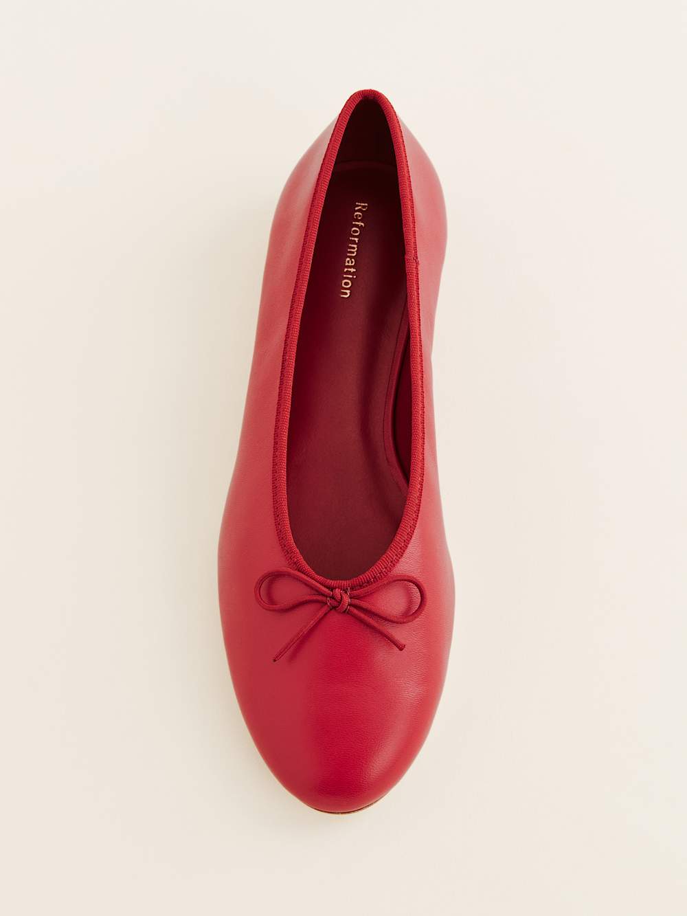 Tina Ballet Flat - Scarlet Leather