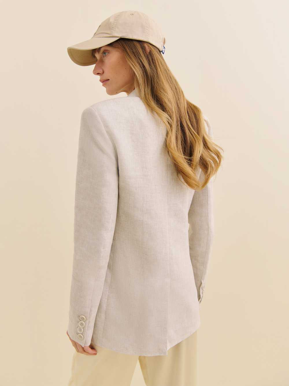 James Linen Blazer - Oatmeal
