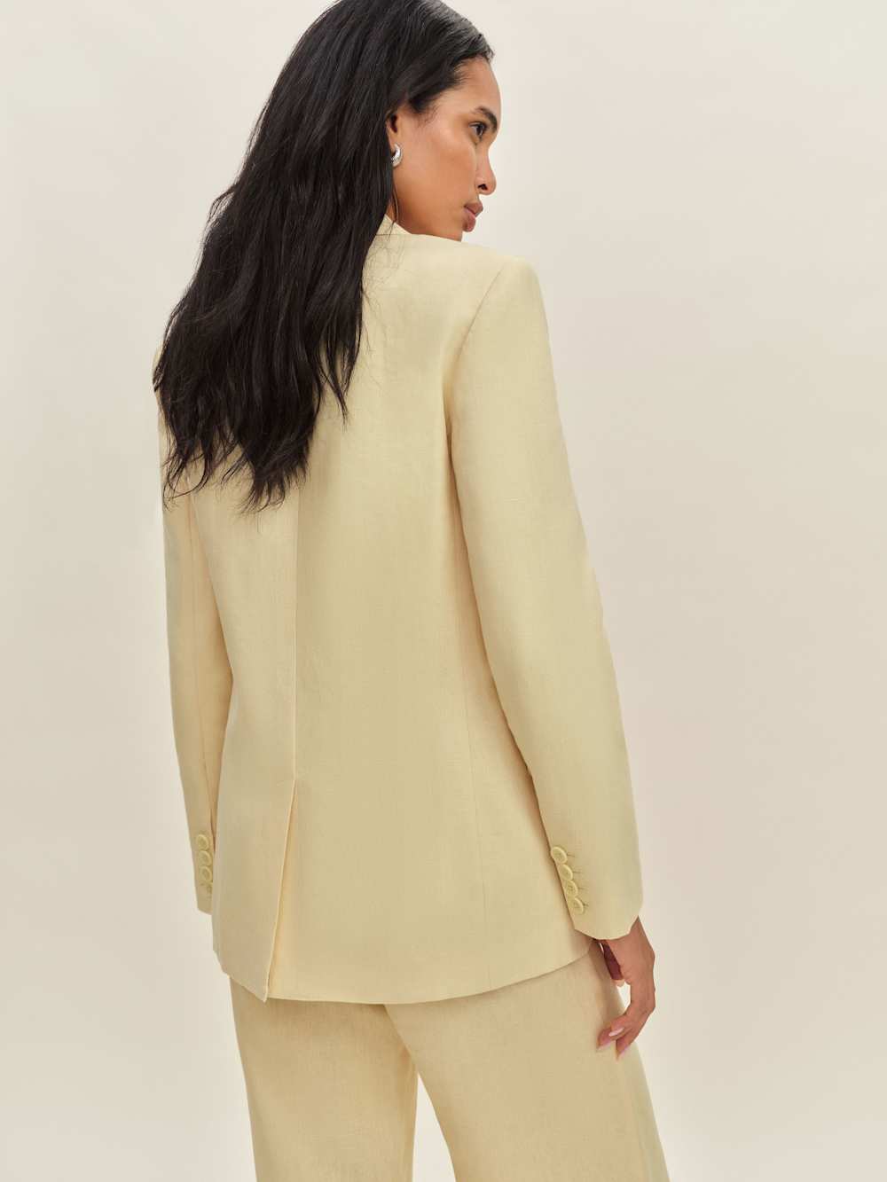 James Linen Blazer - Parmesan