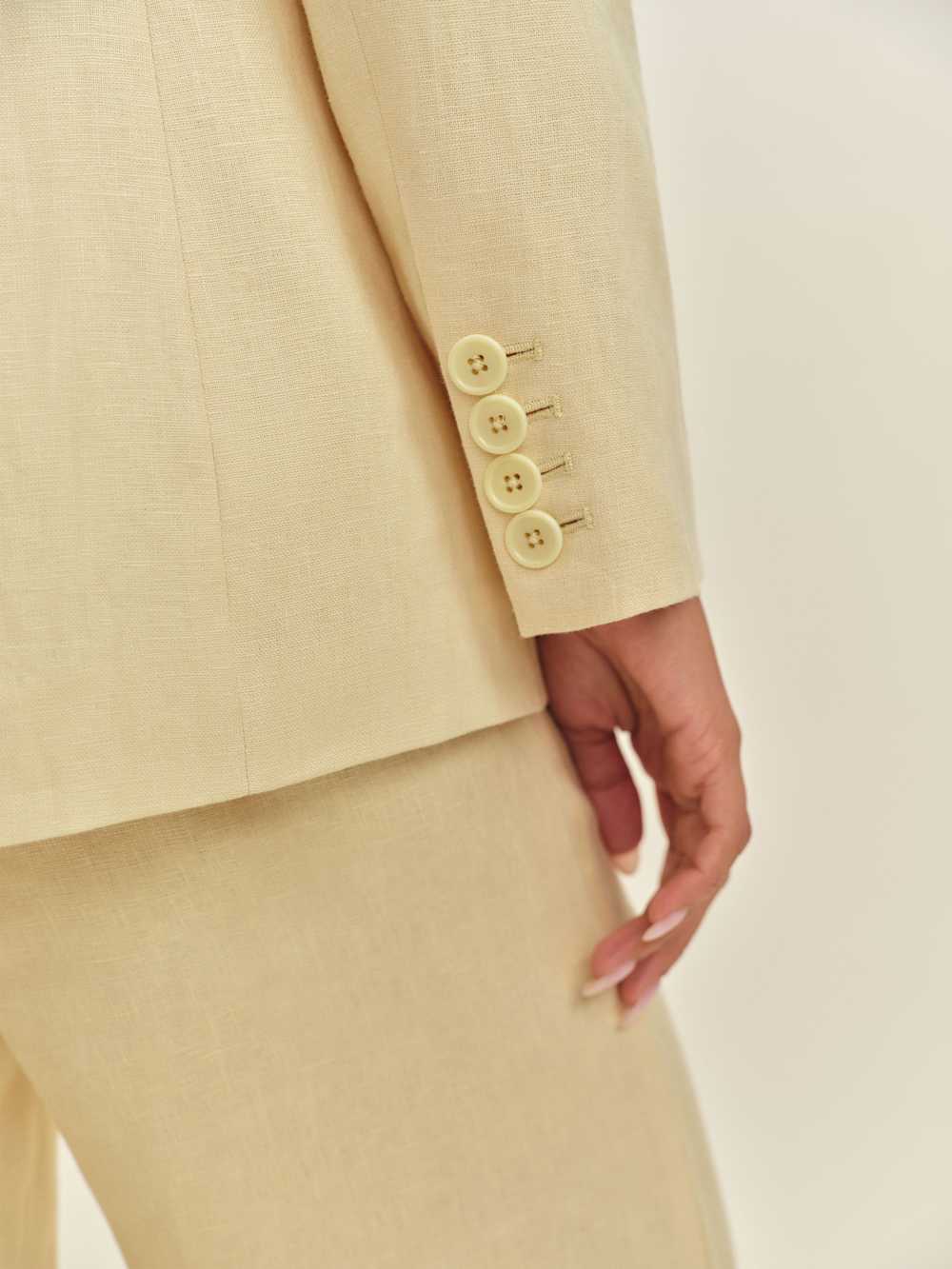 James Linen Blazer - Parmesan