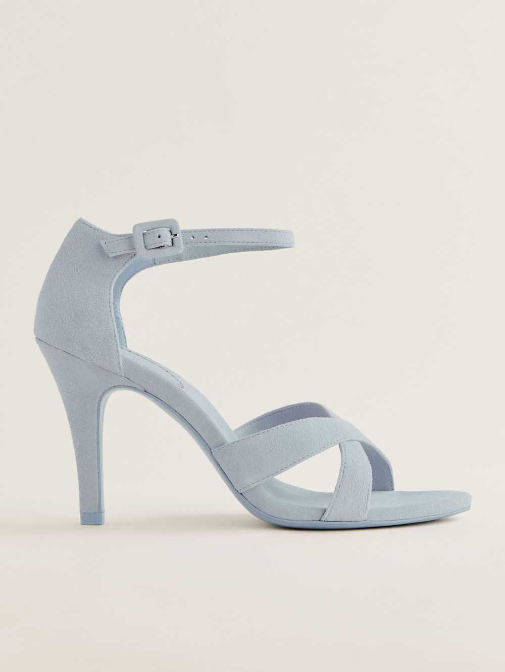 Anora Heeled Sandal - Mist Suede