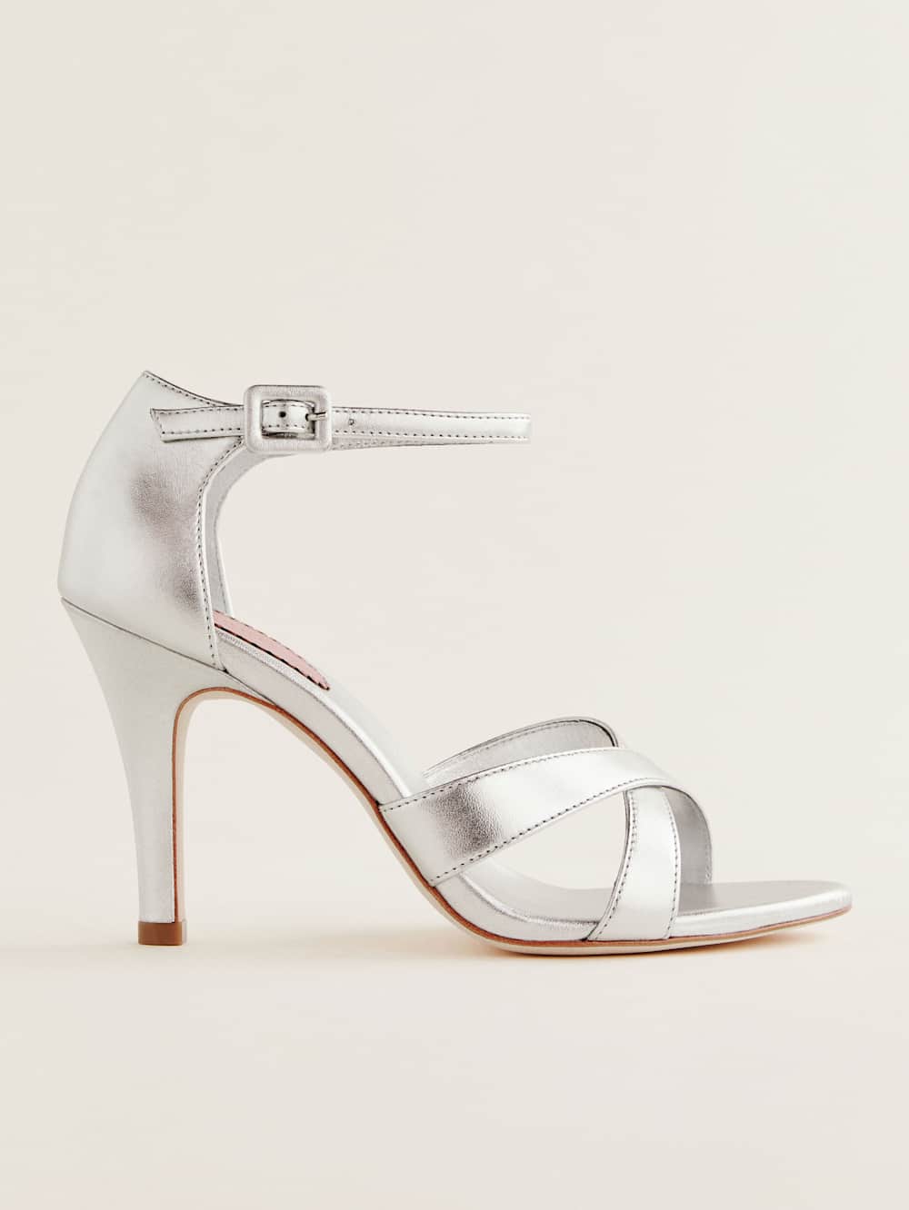 Anora Heeled Sandal - Silver