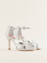 Anora Heeled Sandal - Silver
