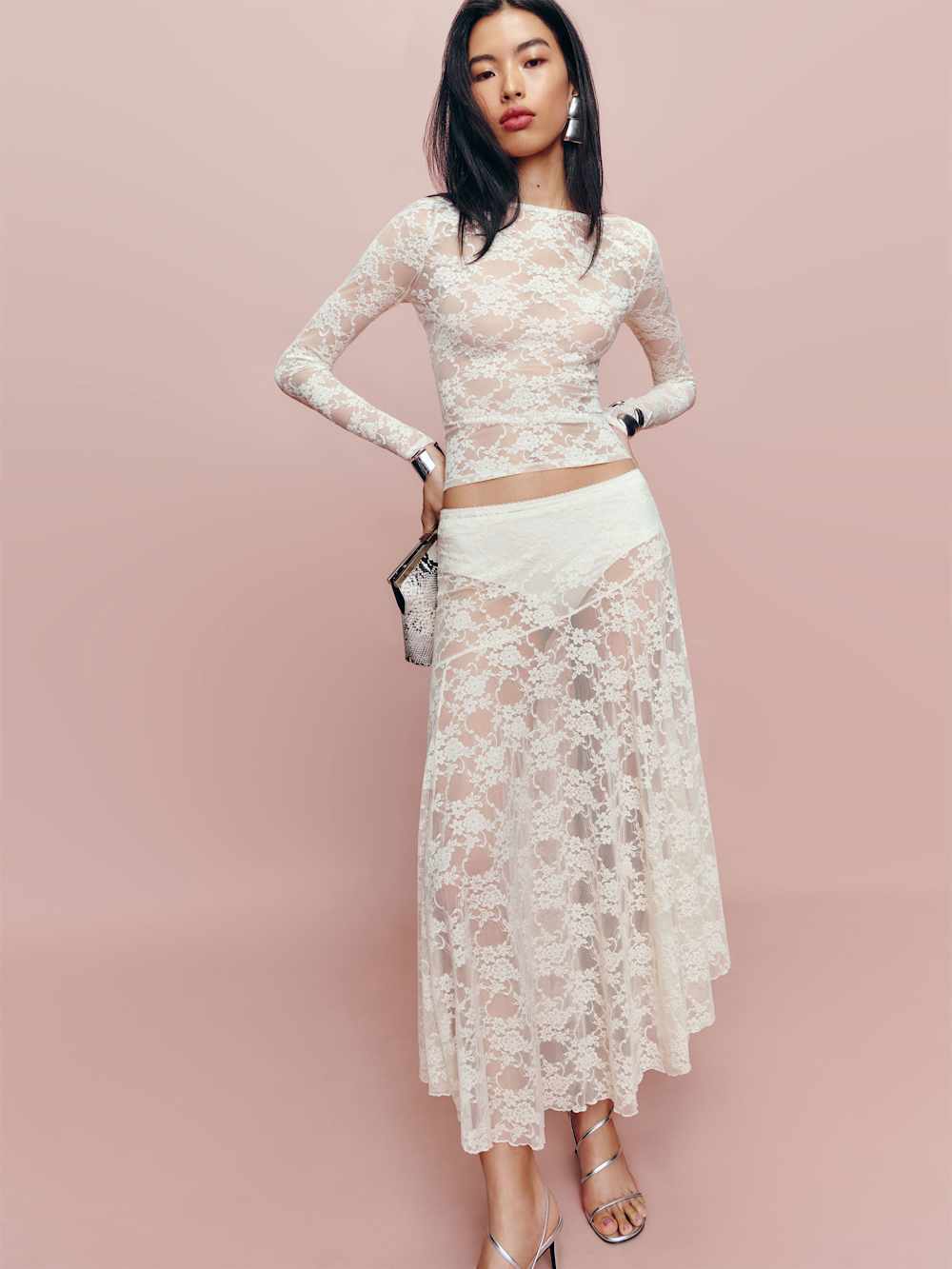 Mirabelle Knit Skirt - Ivory