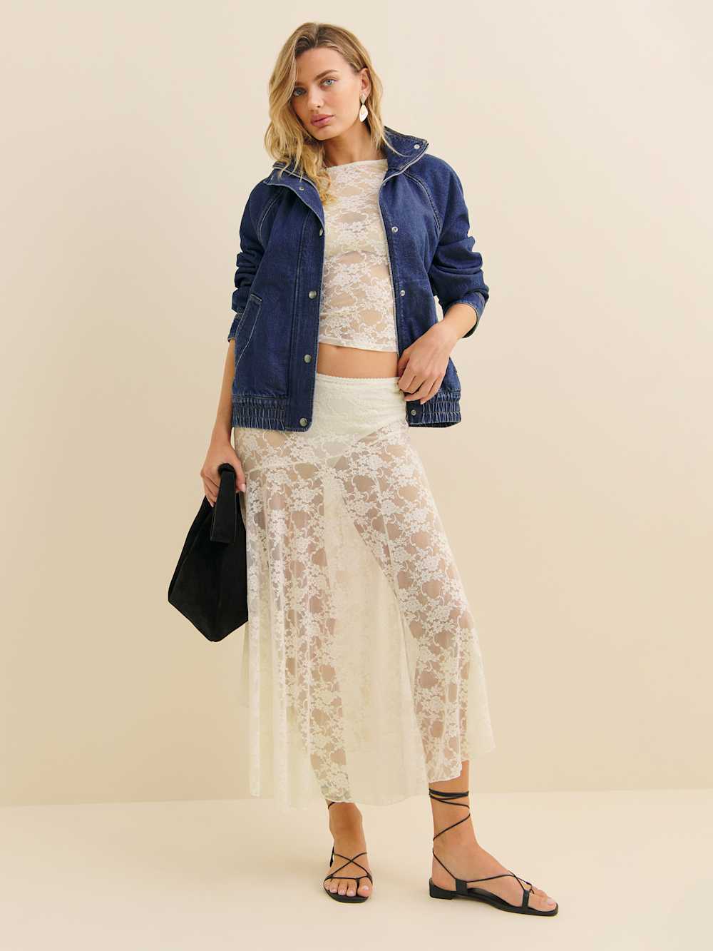 Mirabelle Knit Skirt - Ivory
