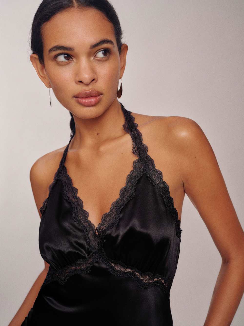 Nora Silk Dress - Black