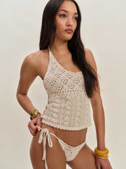 St Tropez Crochet Sun Suit - Birch