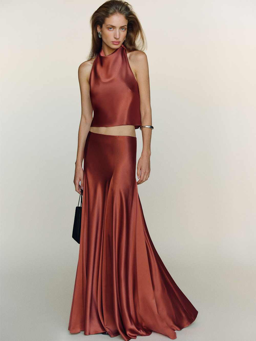 Sera Silk Two Piece - Rosewood