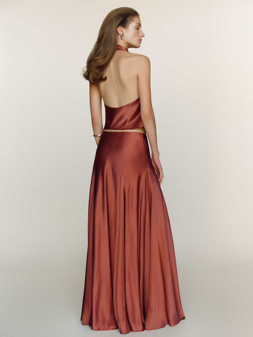 Sera Silk Two Piece - Rosewood