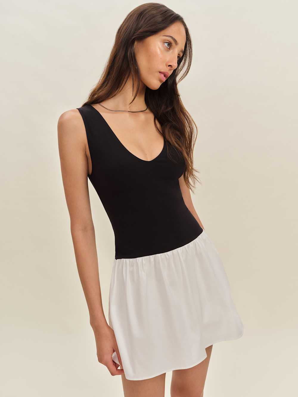 Alyssa Knit Dress - Black And White