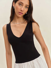 Alyssa Knit Dress - Black And White