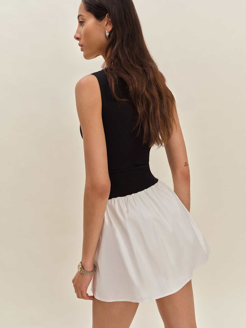 Alyssa Knit Dress - Black And White