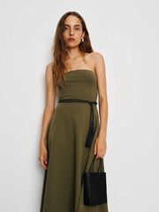 Lora Knit Dress - Dark Olive