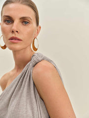 Harvey Knit Top - Heather Taupe