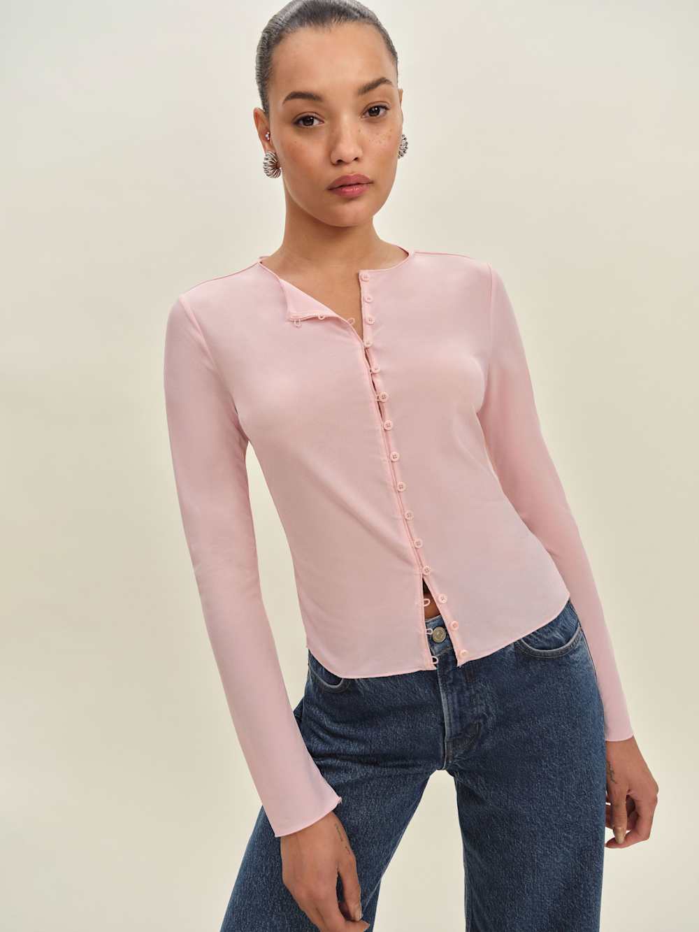 Val Knit Cardigan - Pink