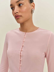 Val Knit Cardigan - Pink