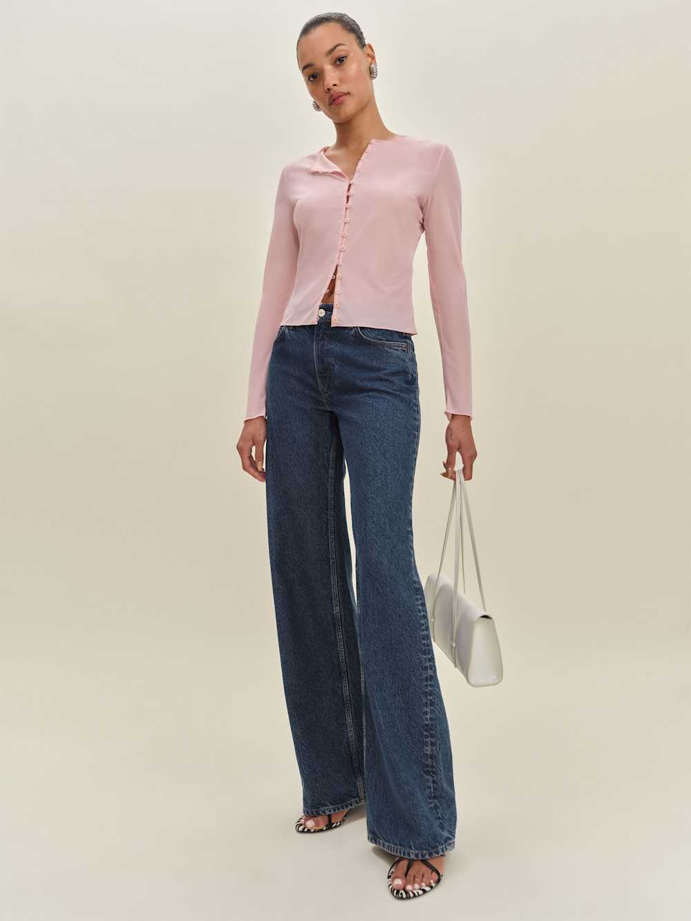 Val Knit Cardigan - Pink