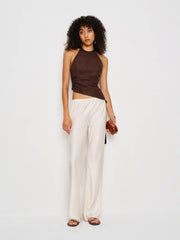 Reese Linen Top - Cafe
