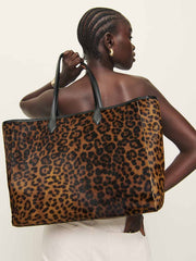 Sofia Tote - Leopard Haircalf