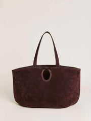 Regina Tote Bag - Espresso Suede