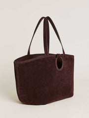 Regina Tote Bag - Espresso Suede