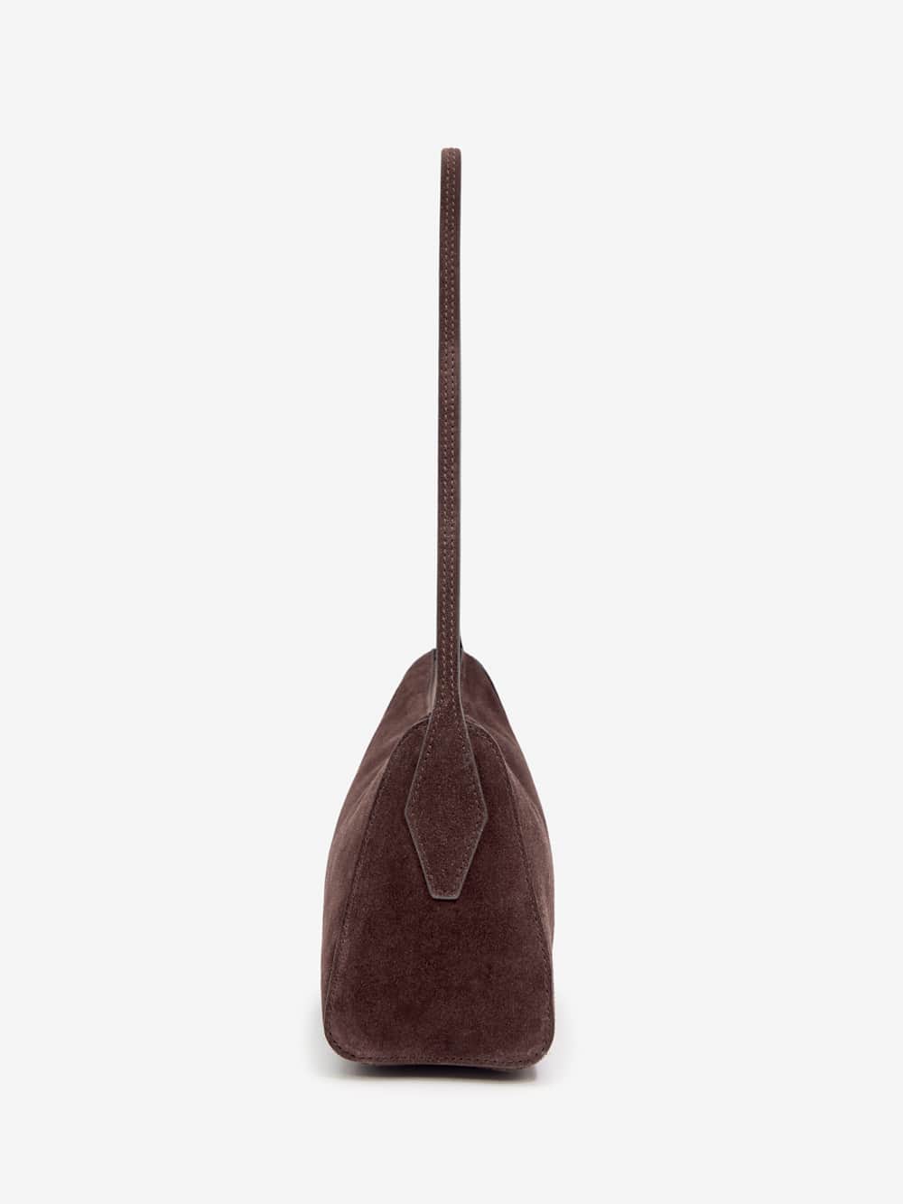 Hannah Shoulder Bag - Espresso Suede