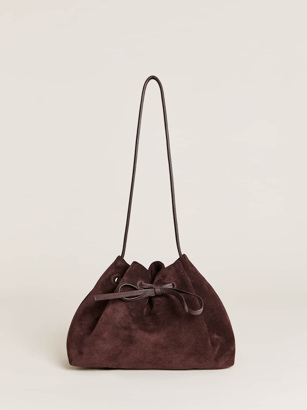 Ella Shoulder Bag - Espresso Suede