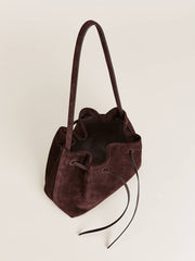 Ella Shoulder Bag - Espresso Suede