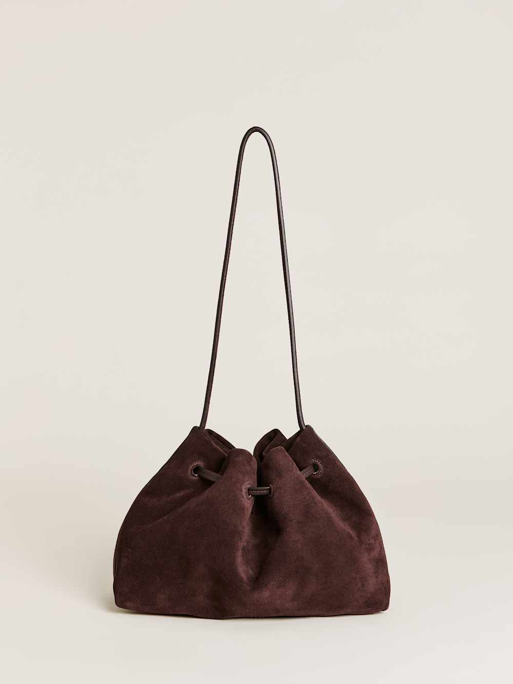 Ella Shoulder Bag - Espresso Suede