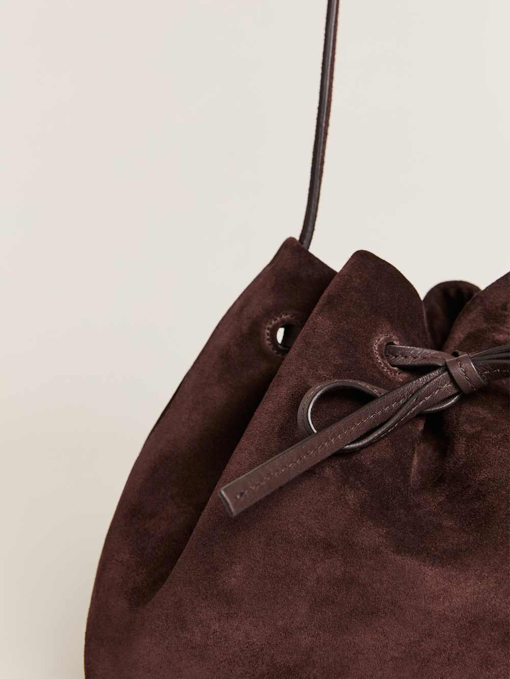 Ella Shoulder Bag - Espresso Suede