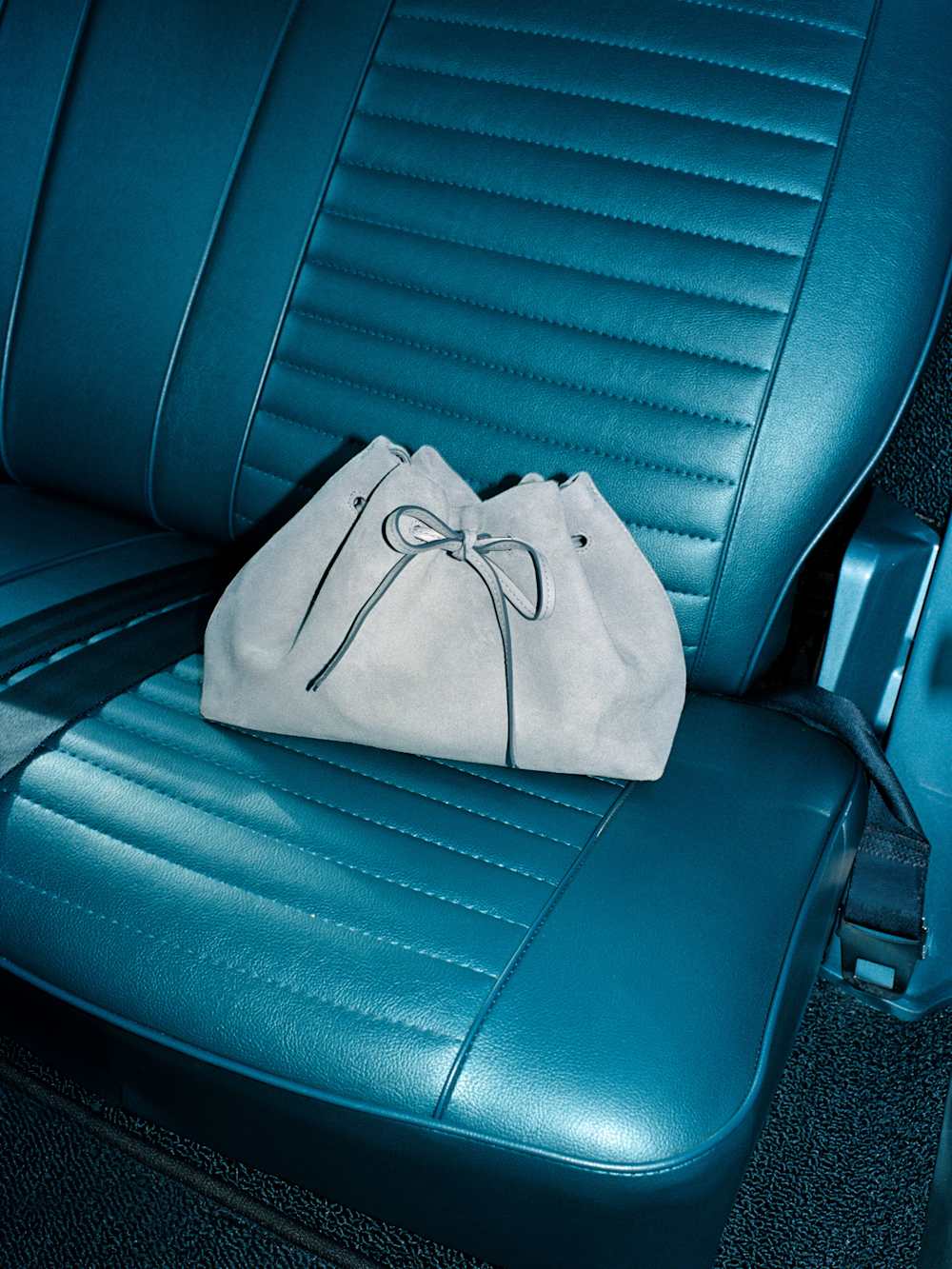 Ella Shoulder Bag - Mist Suede Leather