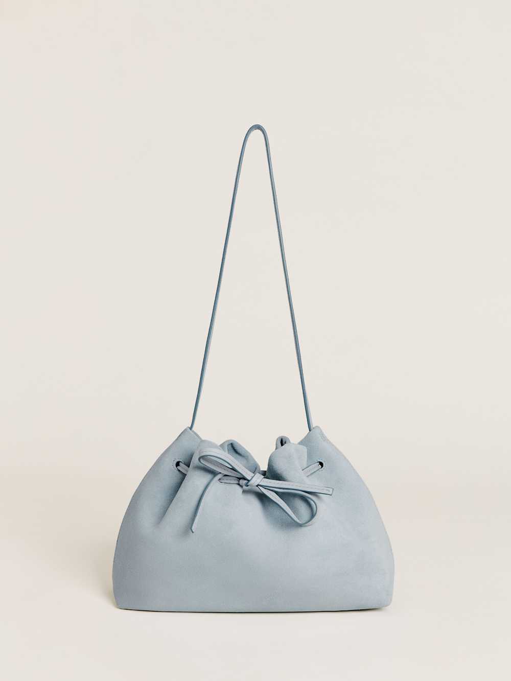 Ella Shoulder Bag - Mist Suede Leather