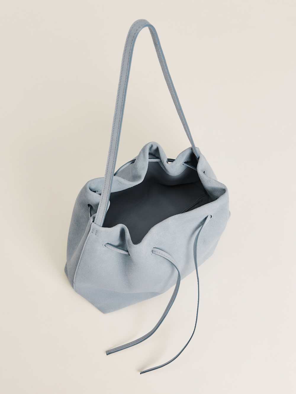 Ella Shoulder Bag - Mist Suede Leather