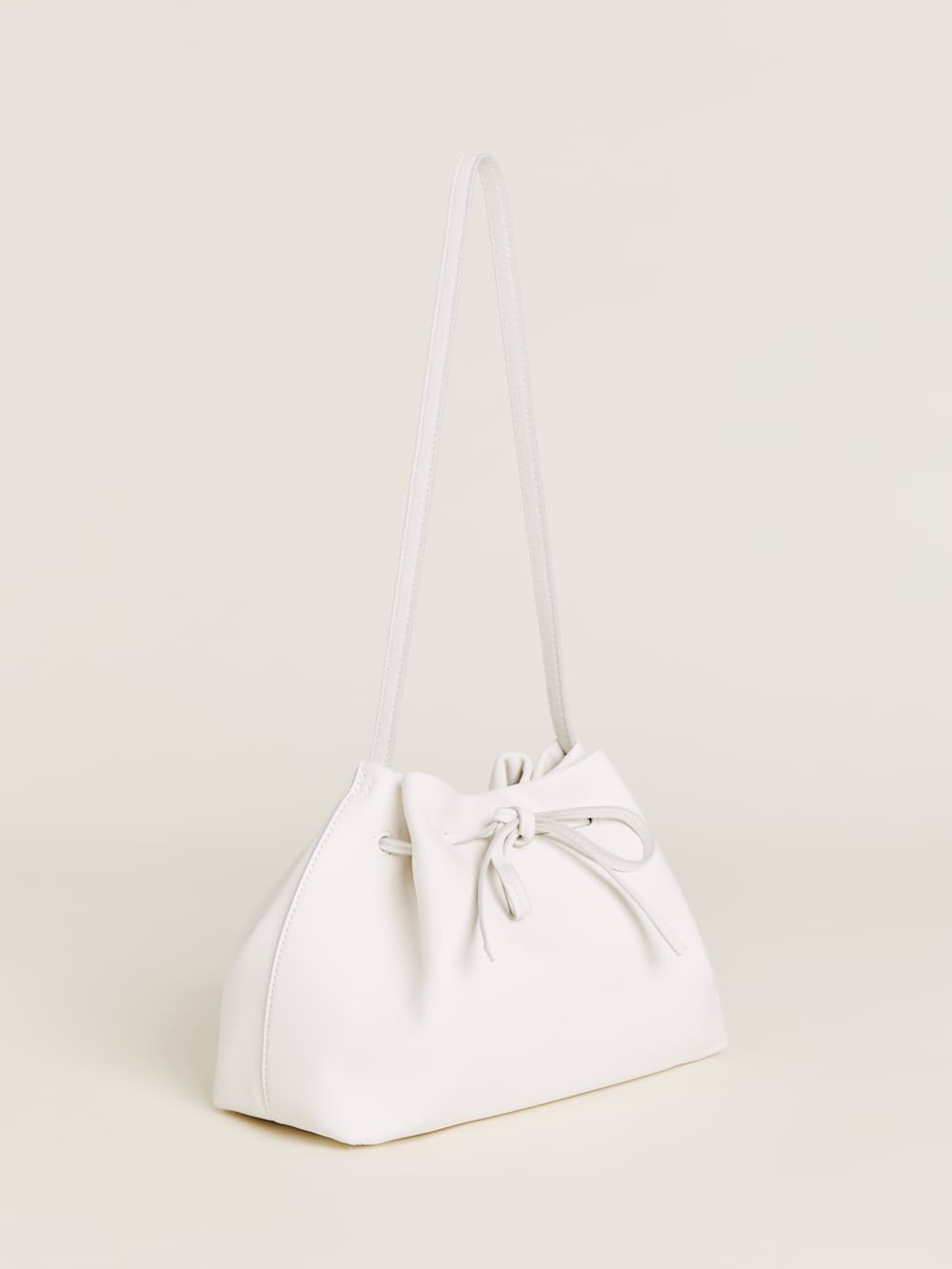 Ella Shoulder Bag - Optic White Leather