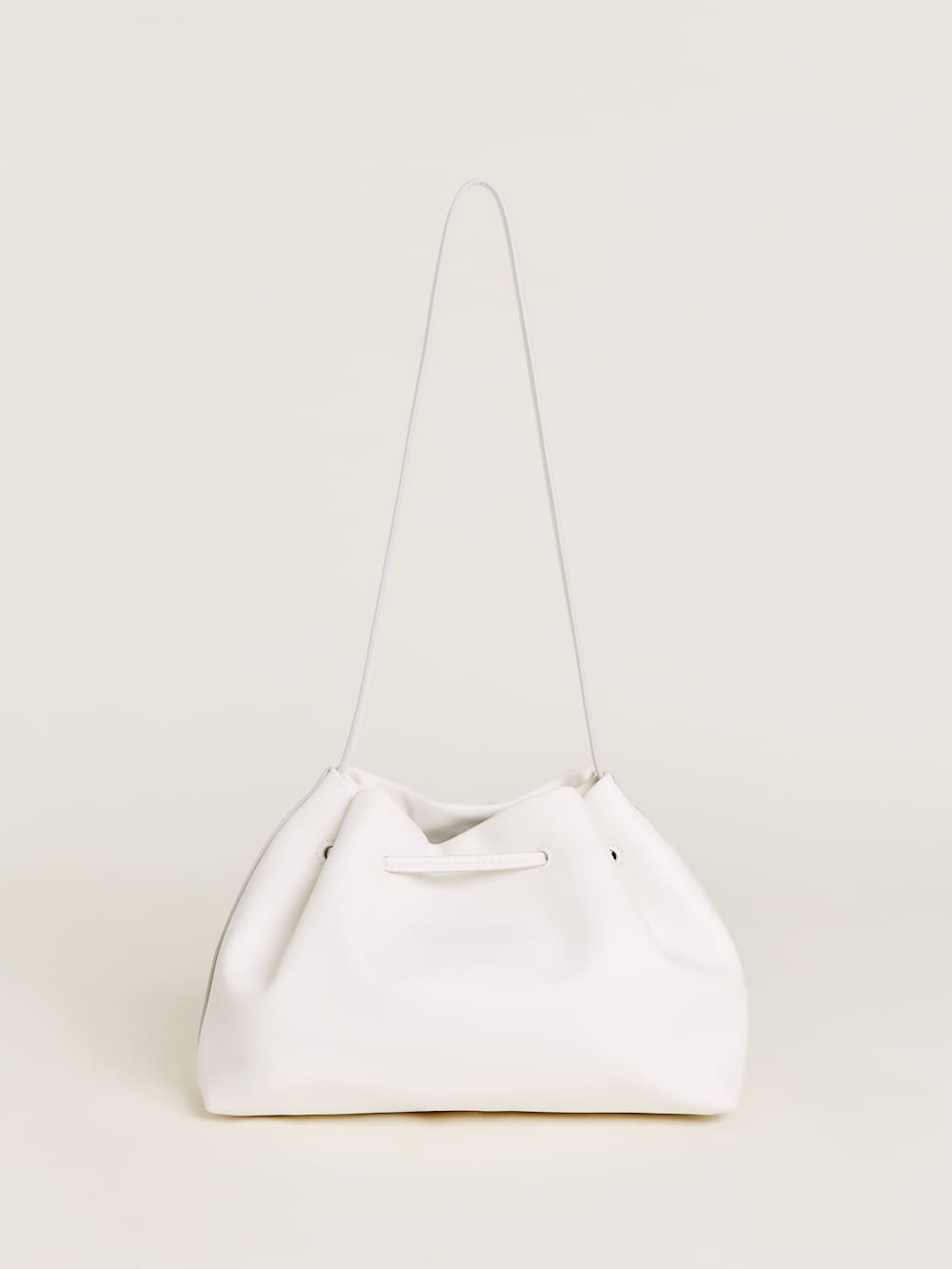 Ella Shoulder Bag - Optic White Leather