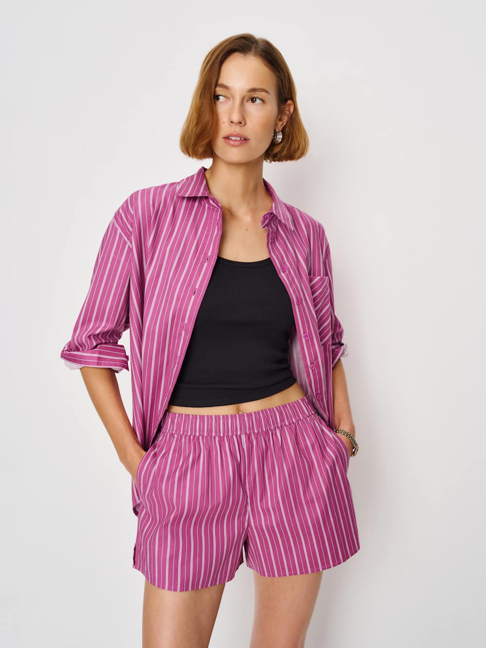 Miles Short - Hibiscus Stripe