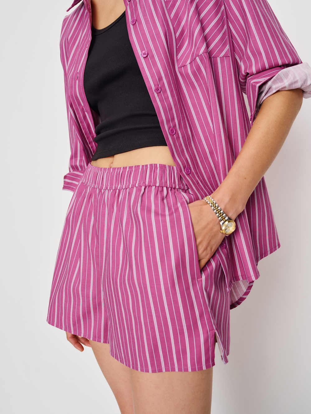Miles Short - Hibiscus Stripe