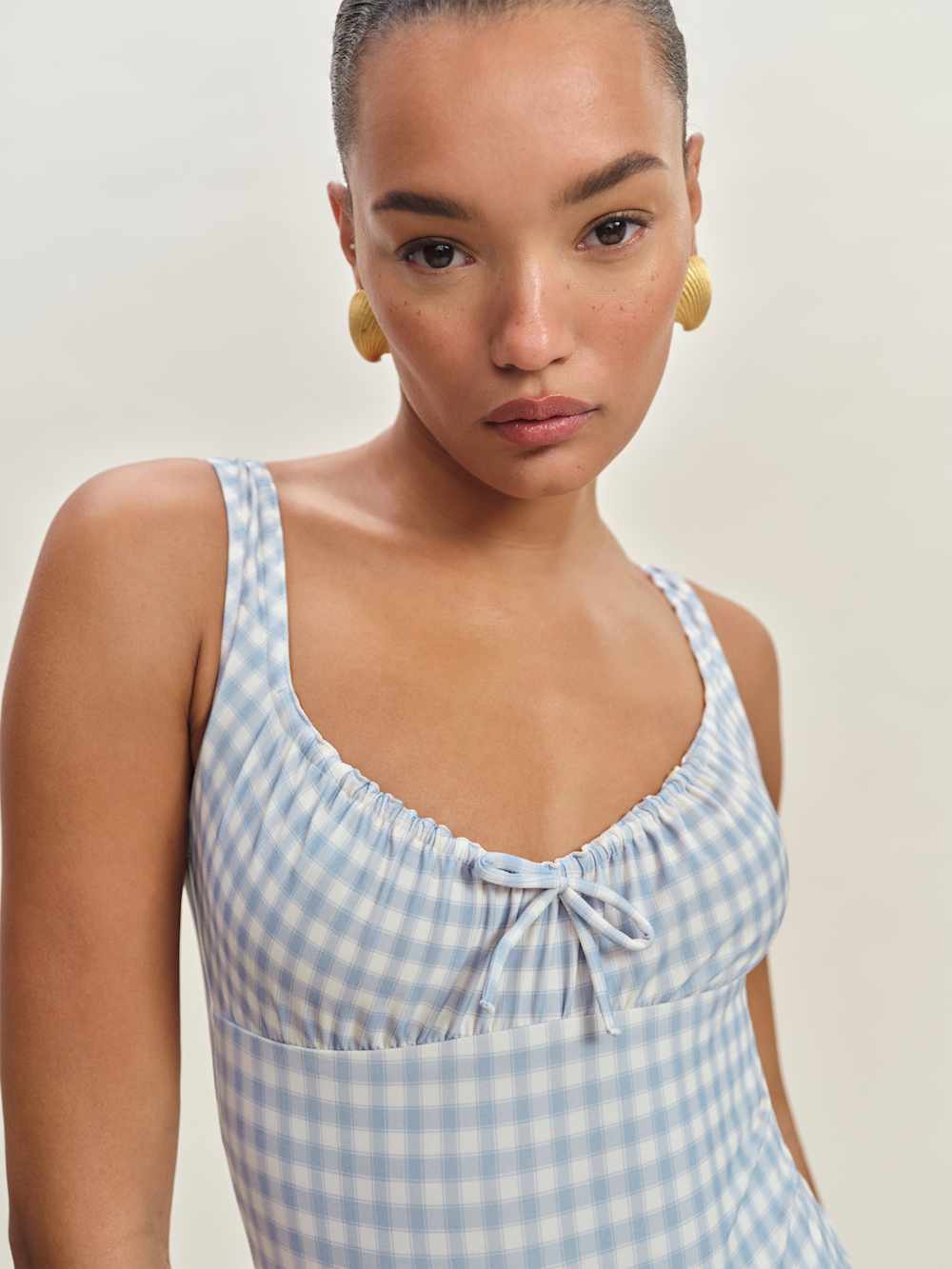 Bahia One Piece Swimsuit - Crystal Check