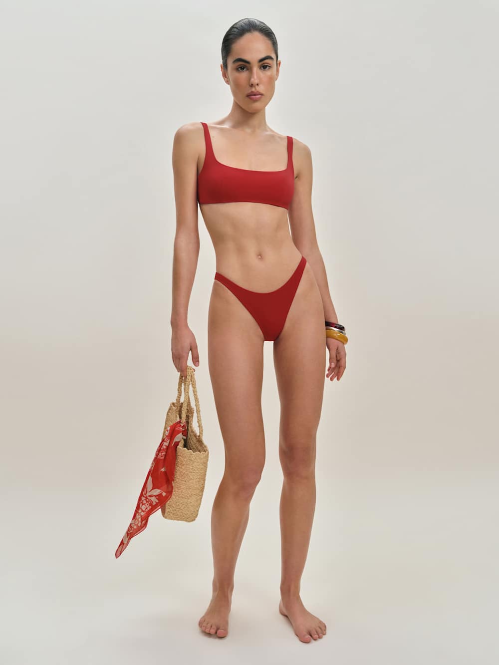Kauaii Bikini Top - Lipstick