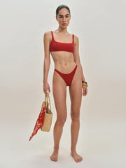 Kauaii Bikini Top - Lipstick