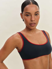 Vicky Bikini Top - Midnight Lipstick