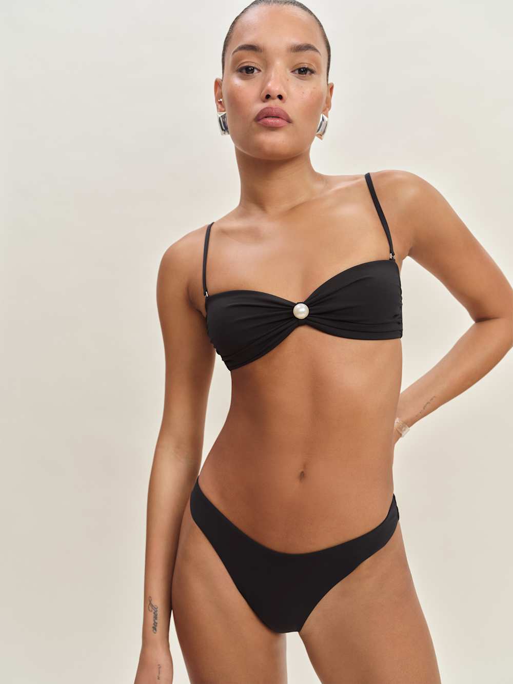 Perla Bikini Top - Black