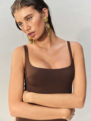 Wailea One Piece Swimsuit - Cafe