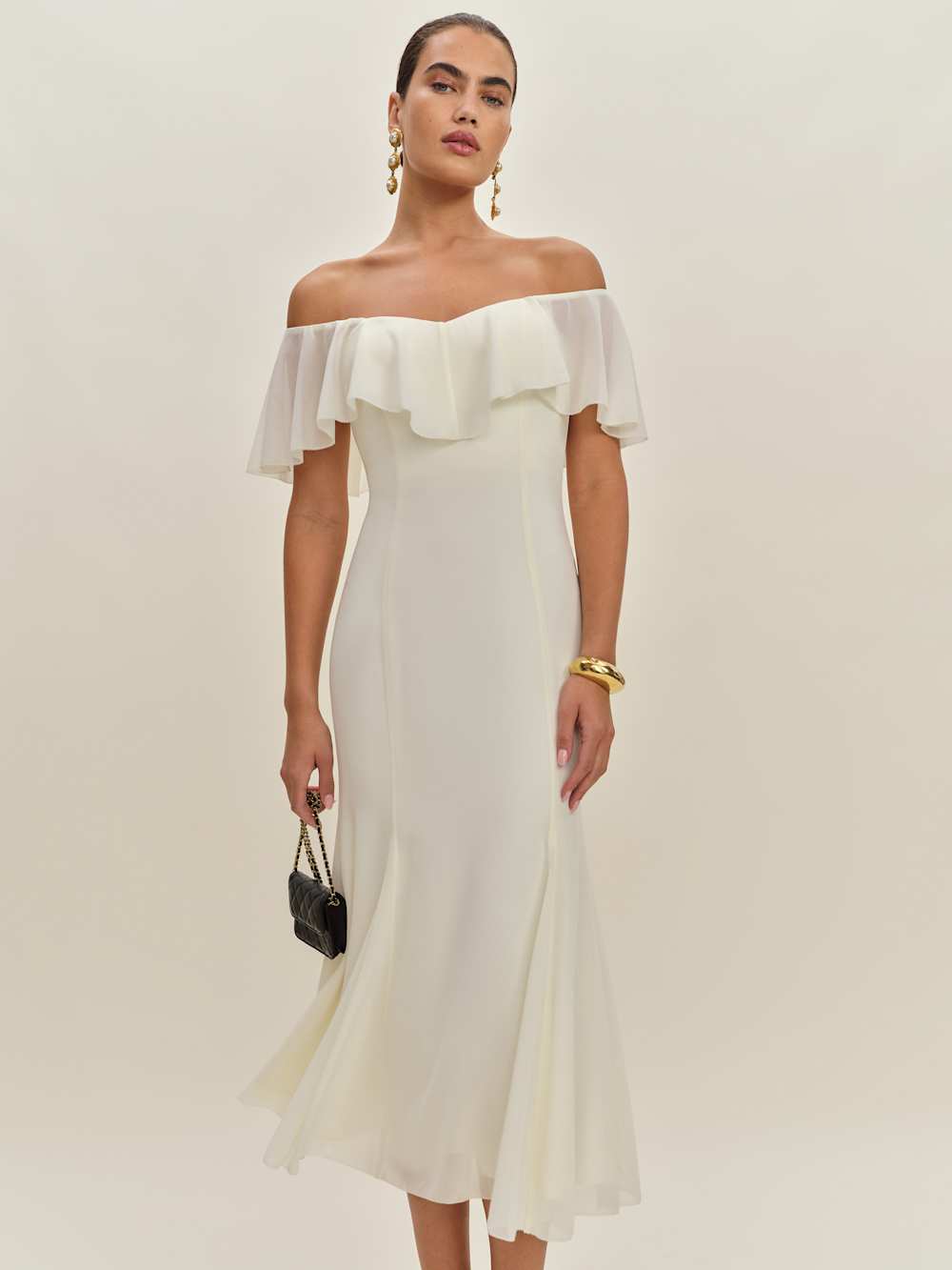 Charee Dress - Eggshell