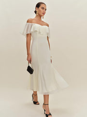 Charee Dress - Eggshell