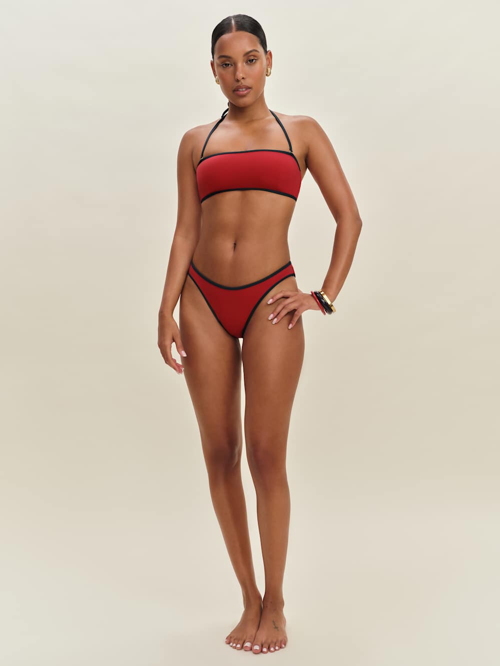 Douro Bikini Bottom - Lipstick Midnight