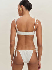 Fortaleza Bikini Bottom - White Eyelet